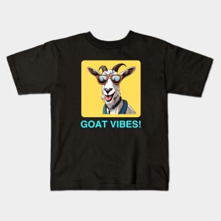 Goat Vibes | Goat Pun Kids T-Shirt